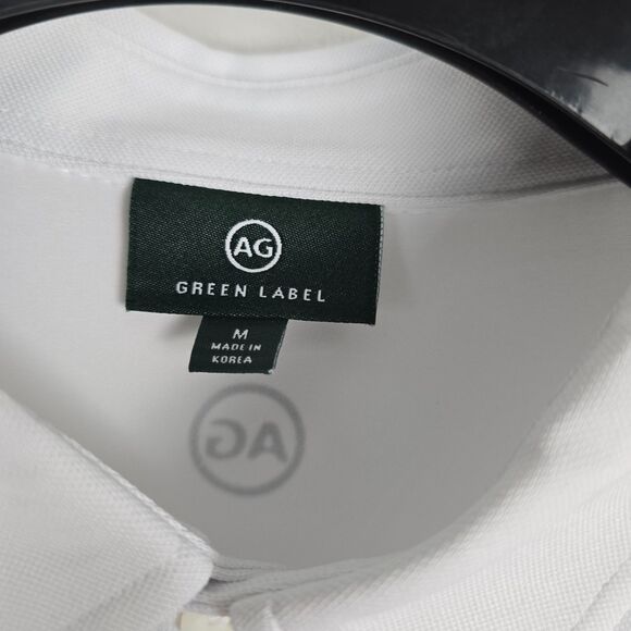 AG Adriano Green Label Men’s White Long-Sleeve Performance Golf Polo Medium - Picture 4 of 12
